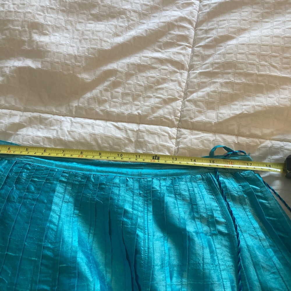 Soft Surroundings Turquoise Embroidered Maxi Skirt - Picture 7 of 10